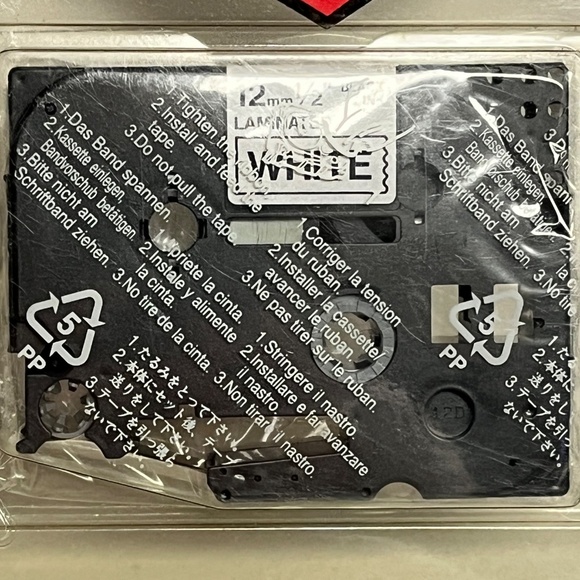 Brother TZ 231 Black Print on White Laminated Tape for P Touch Label Maker Qty 4 - Picture 5 of 7